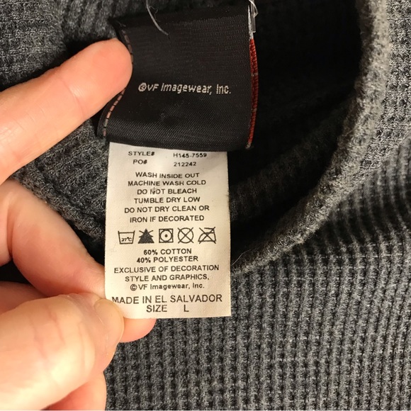 Women’s Harley Davidson embroidered Waffle Knit Long Sleeve Turtle Mock Neck Lg - Picture 10 of 10